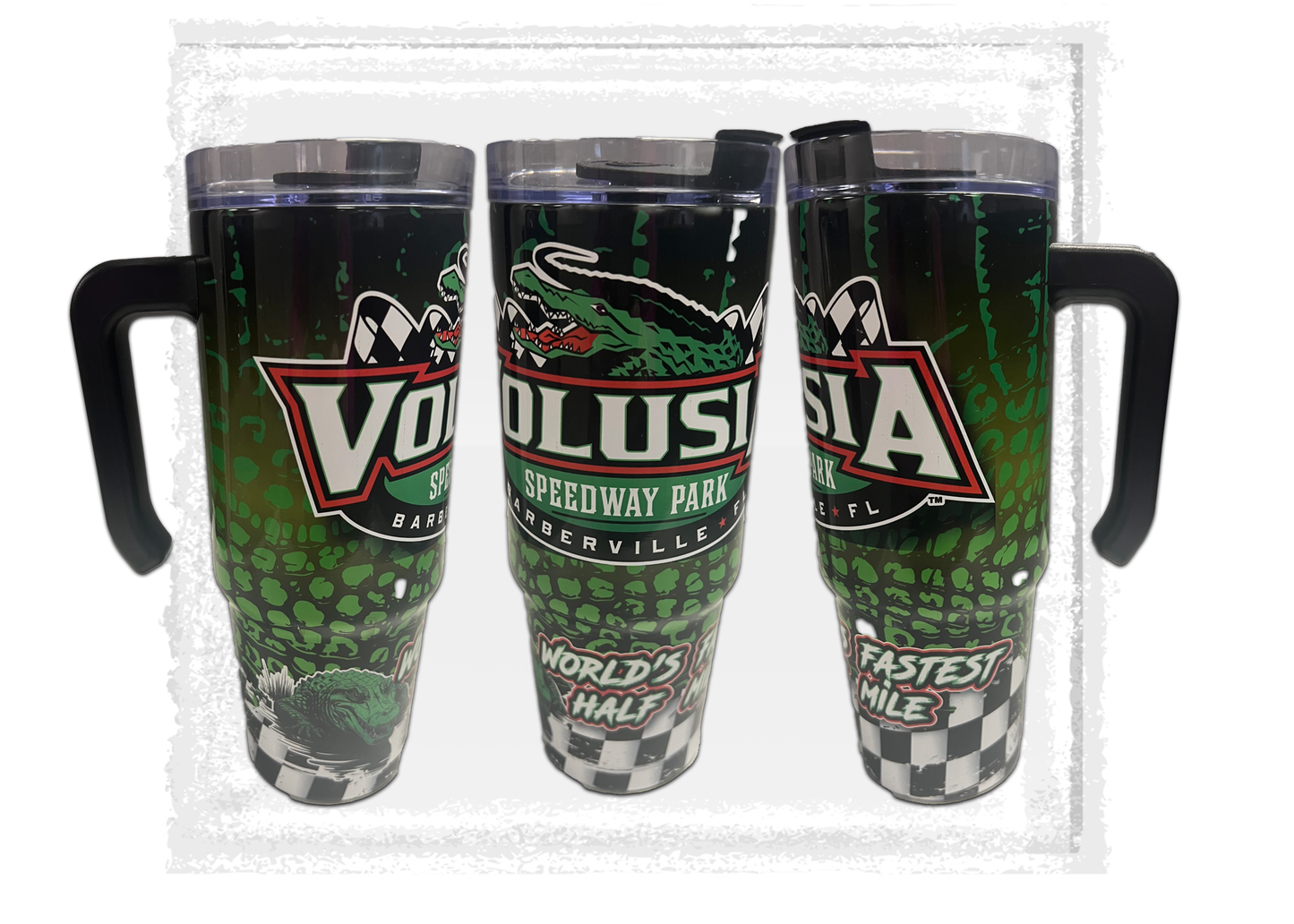 Volusia Speedway Park 30oz Gator Handle Tumbler