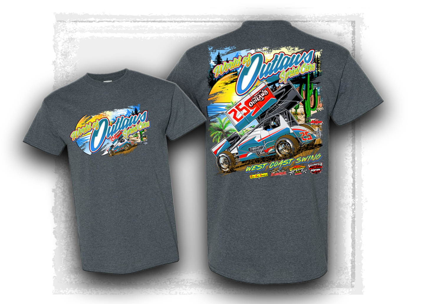 World of Outlaws- Sprint Car Series -West Coast Swing- T-shirt