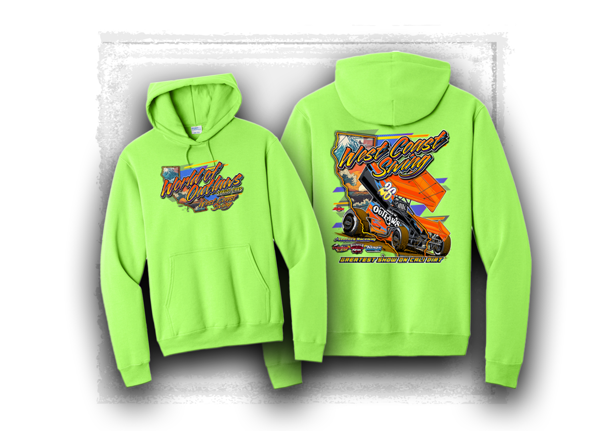 World of Outlaws- Sprint Car Series- 2026 West Coast Hooded Sweatshirt
