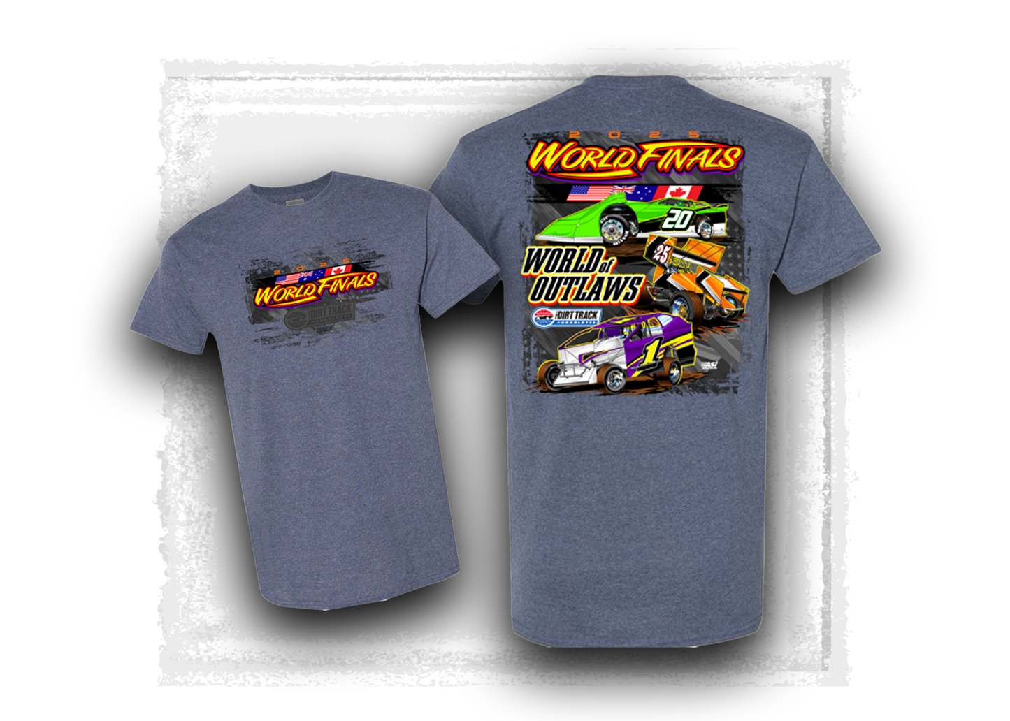 World of Outlaws- World Finals- 3 Flags T-Shirt