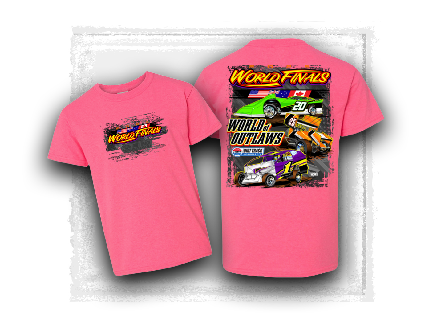 World of Outlaws- World Finals- 3 Flags T-Shirt