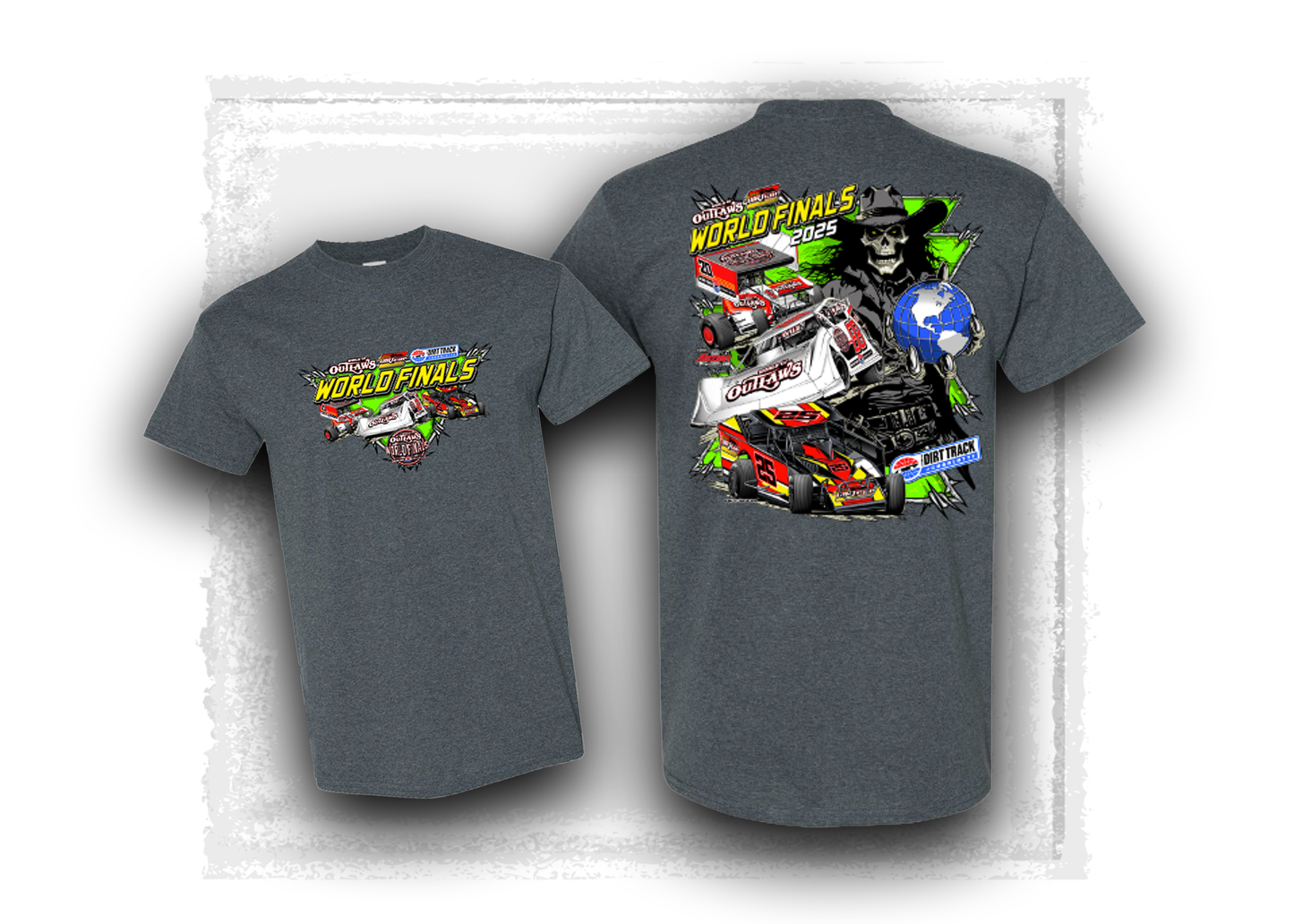 World of Outlaws- World Finals- Skull Cowboy T-Shirt