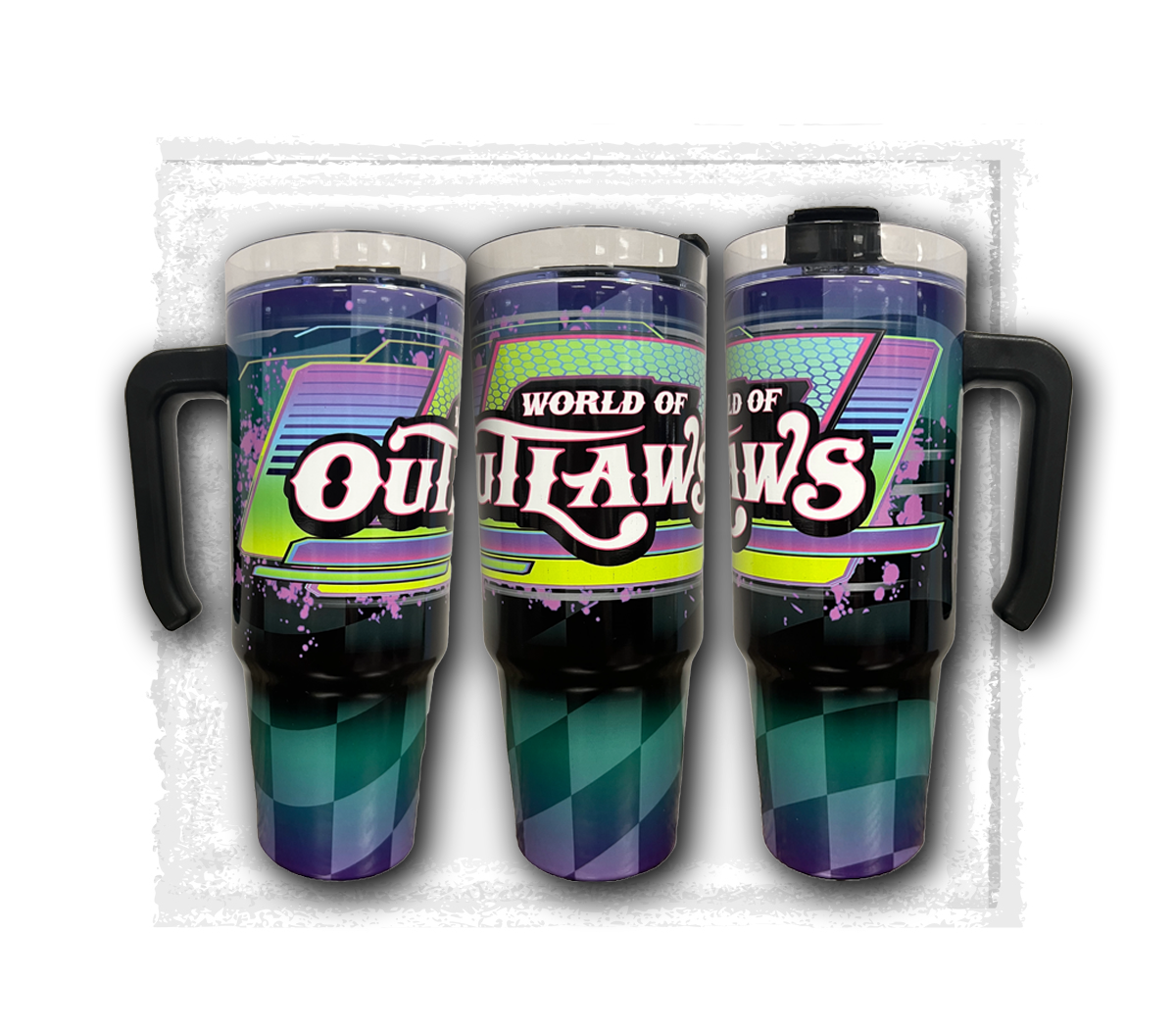 World of Outlaws - 30oz Insulated Handle Tumbler