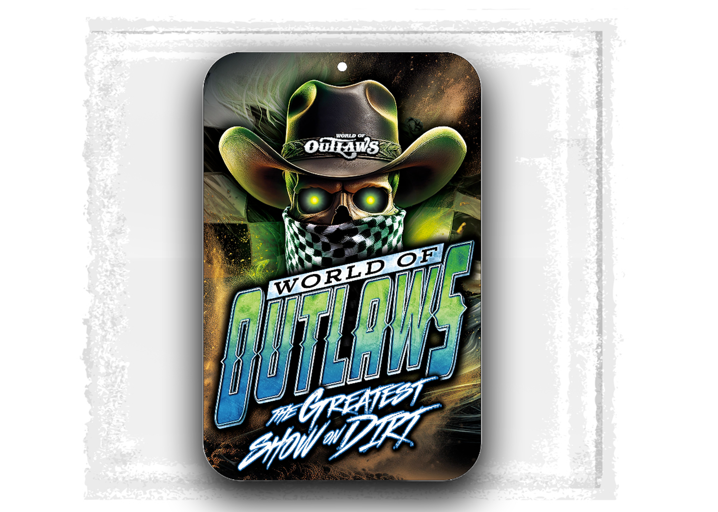 World of Outlaws Hard Plastic Sign