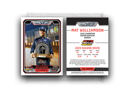 Super DIRTcar Series Champion- Mat Williamson- Trading Card