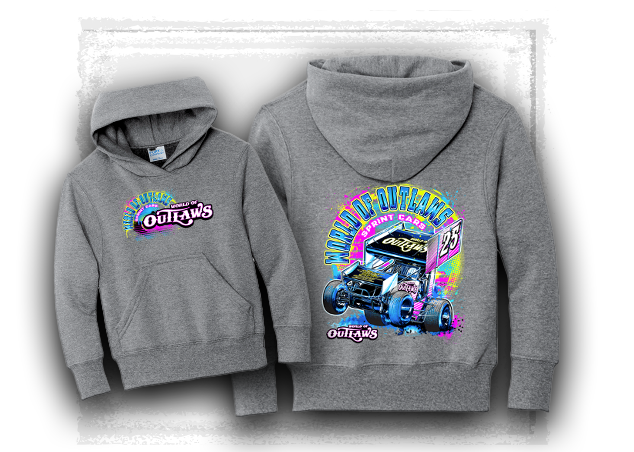 World of Outlaws- Sprint Car Series- Youth Wheelie Hooded Sweatshirt