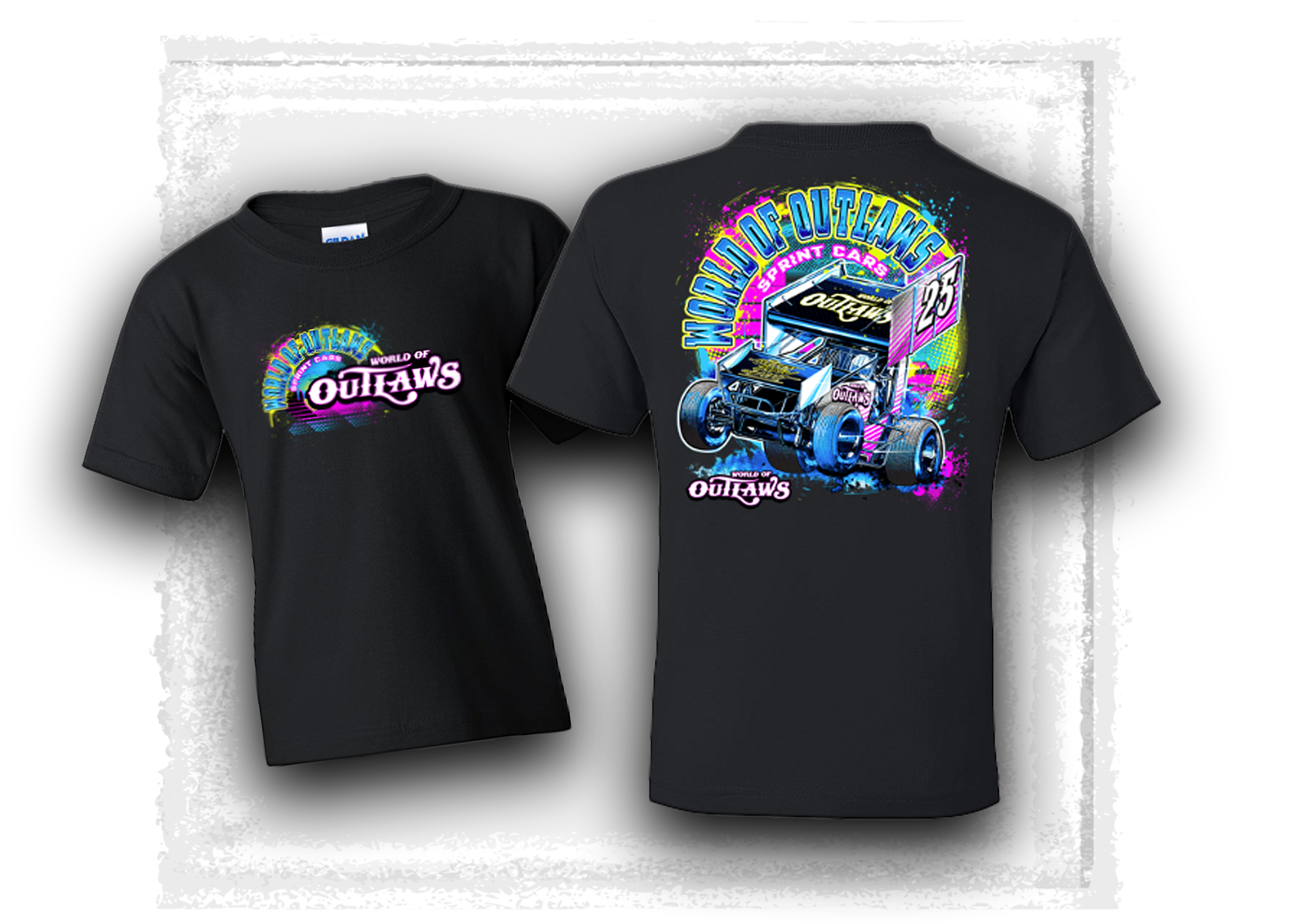 World of Outlaws- Sprint Car Series- Youth T-Shirt Black