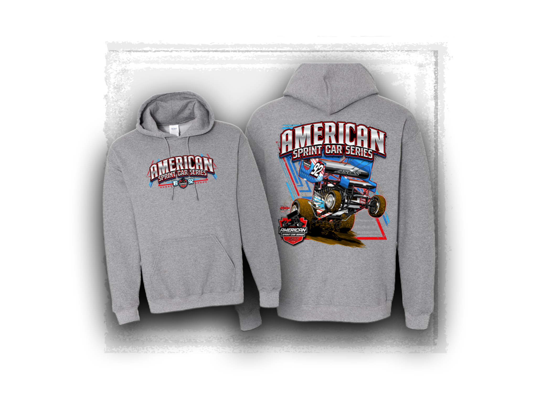 American Sprint Car Series- Wheelin' USA - Hooded Sweatshirt