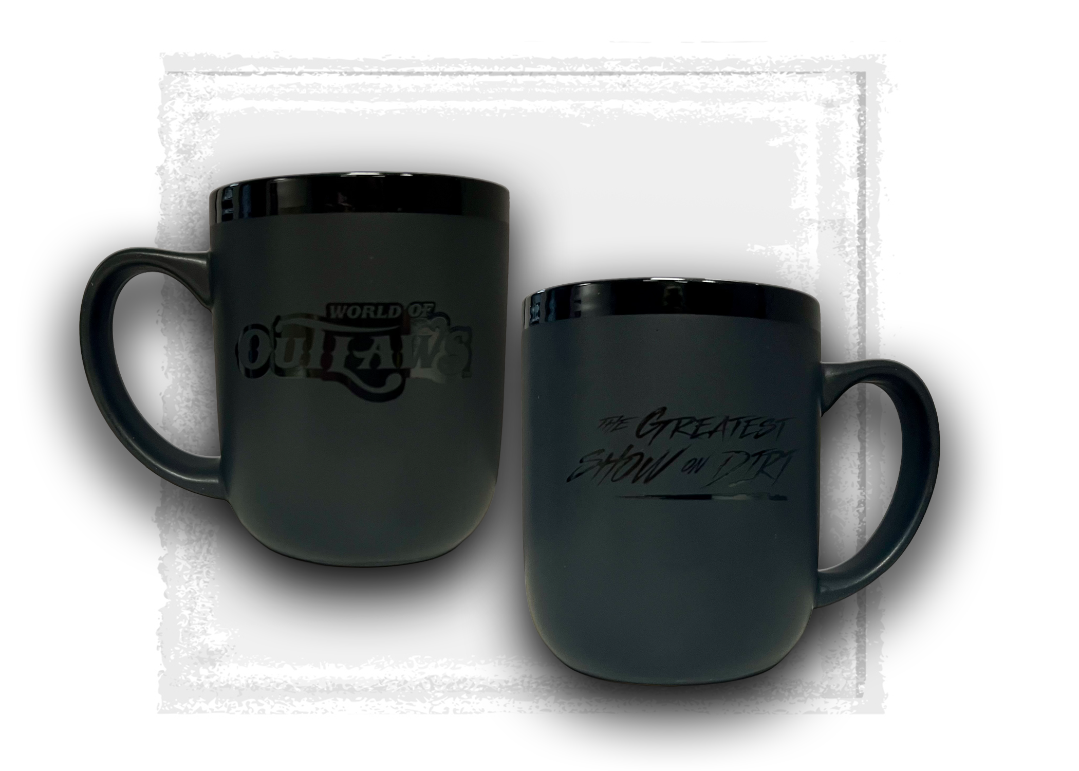 World of Outlaws- 17 oz Black Ceramic Coffee Mug