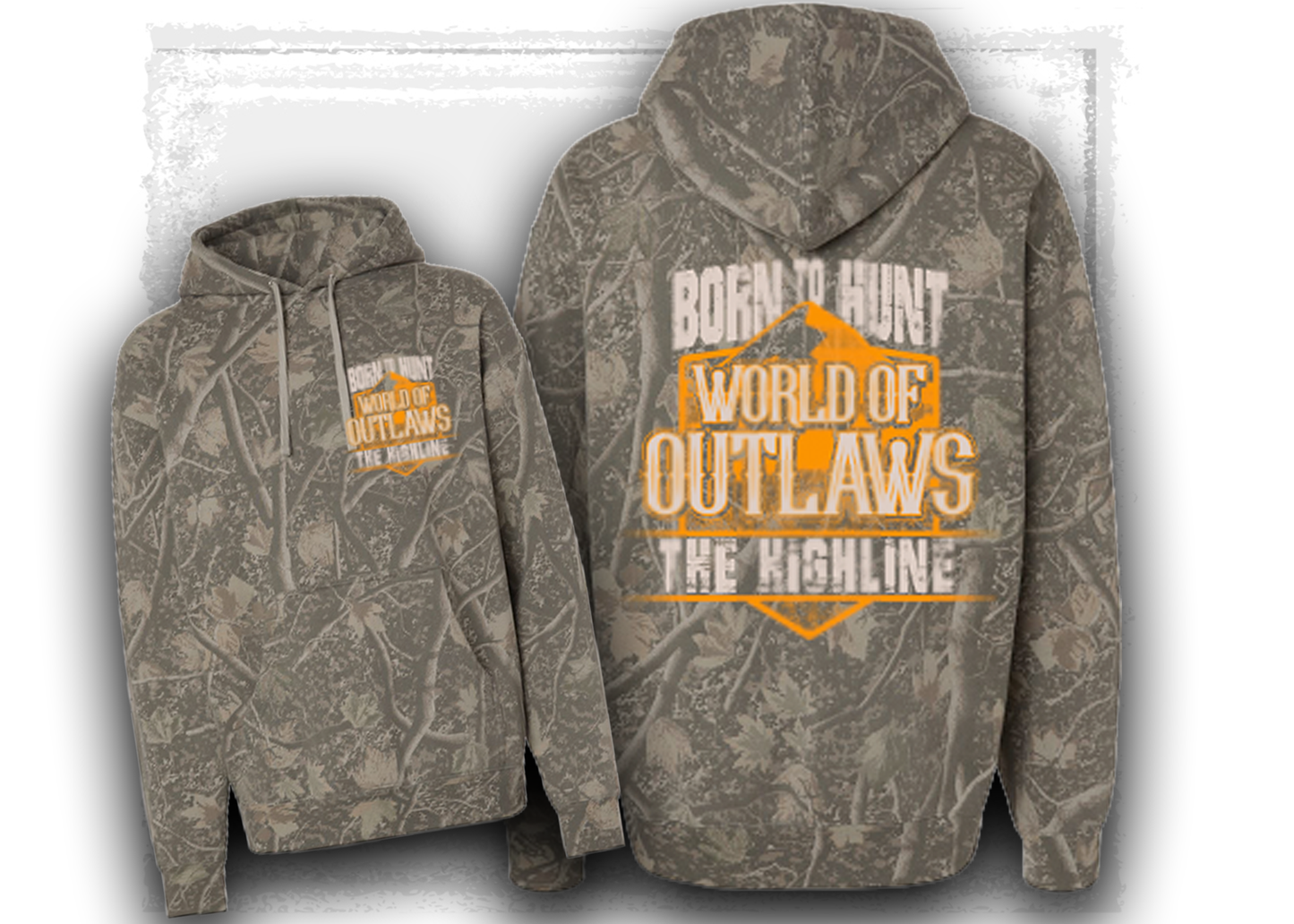 World Of Outlaws Born to Hunt the Highline Camo Hood