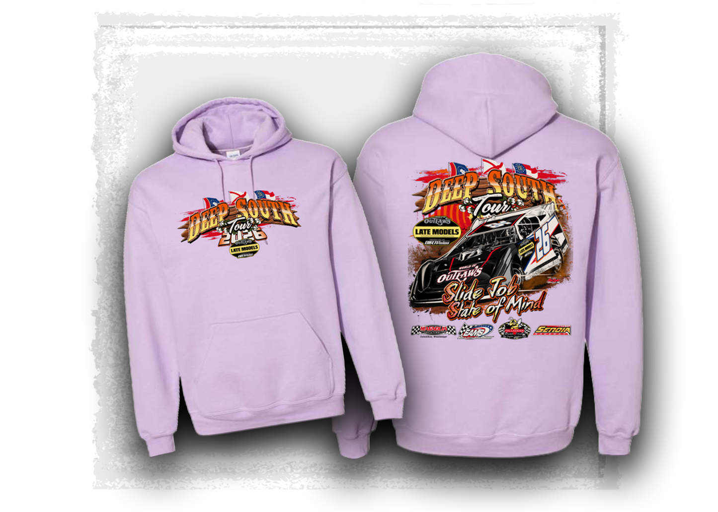 World of Outlaws- Late Models Series- Deep South Tour- Hooded Sweatshirt