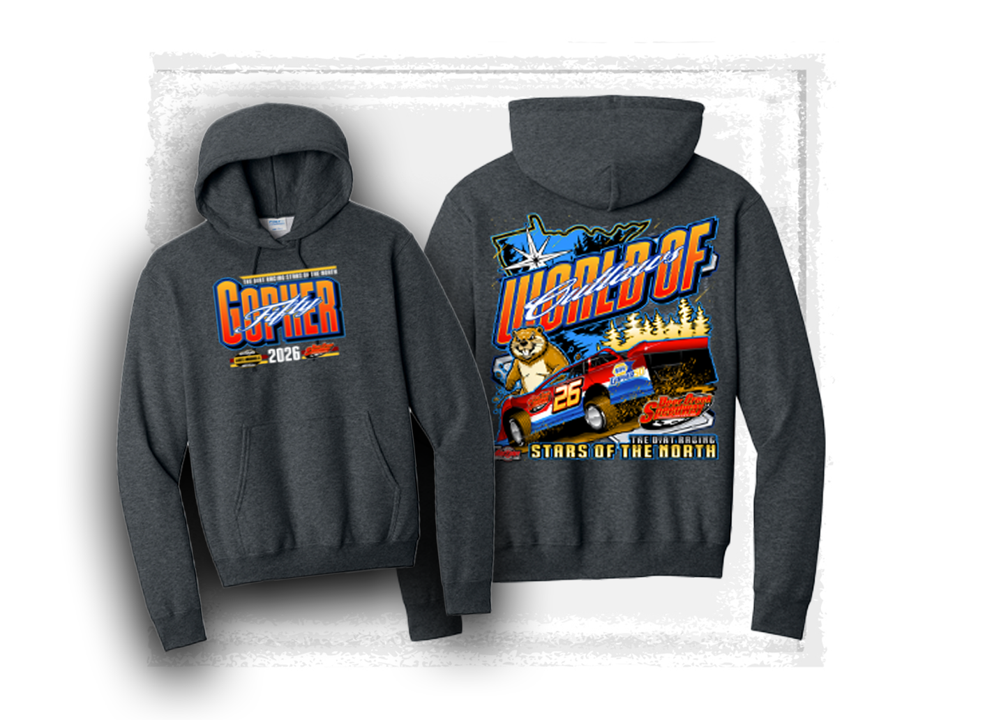 World of Outlaws- Late Model Series- Official Gopher 50- Event Hooded Sweatshirt