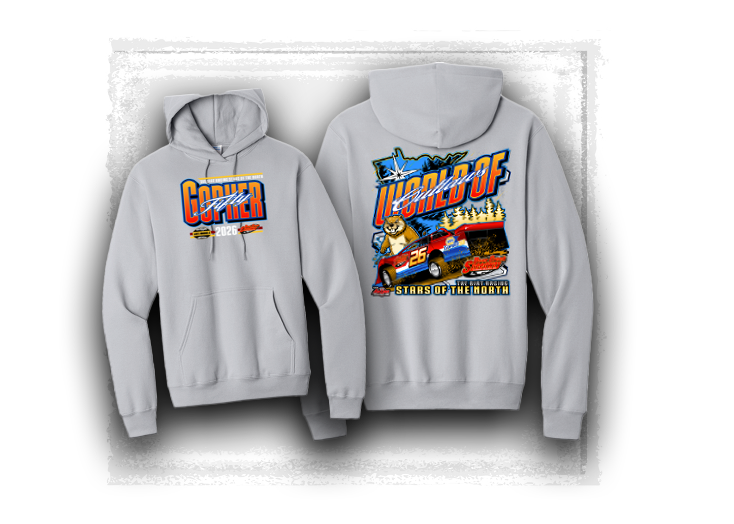 World of Outlaws- Late Model Series- Official Gopher 50- Event Hooded Sweatshirt
