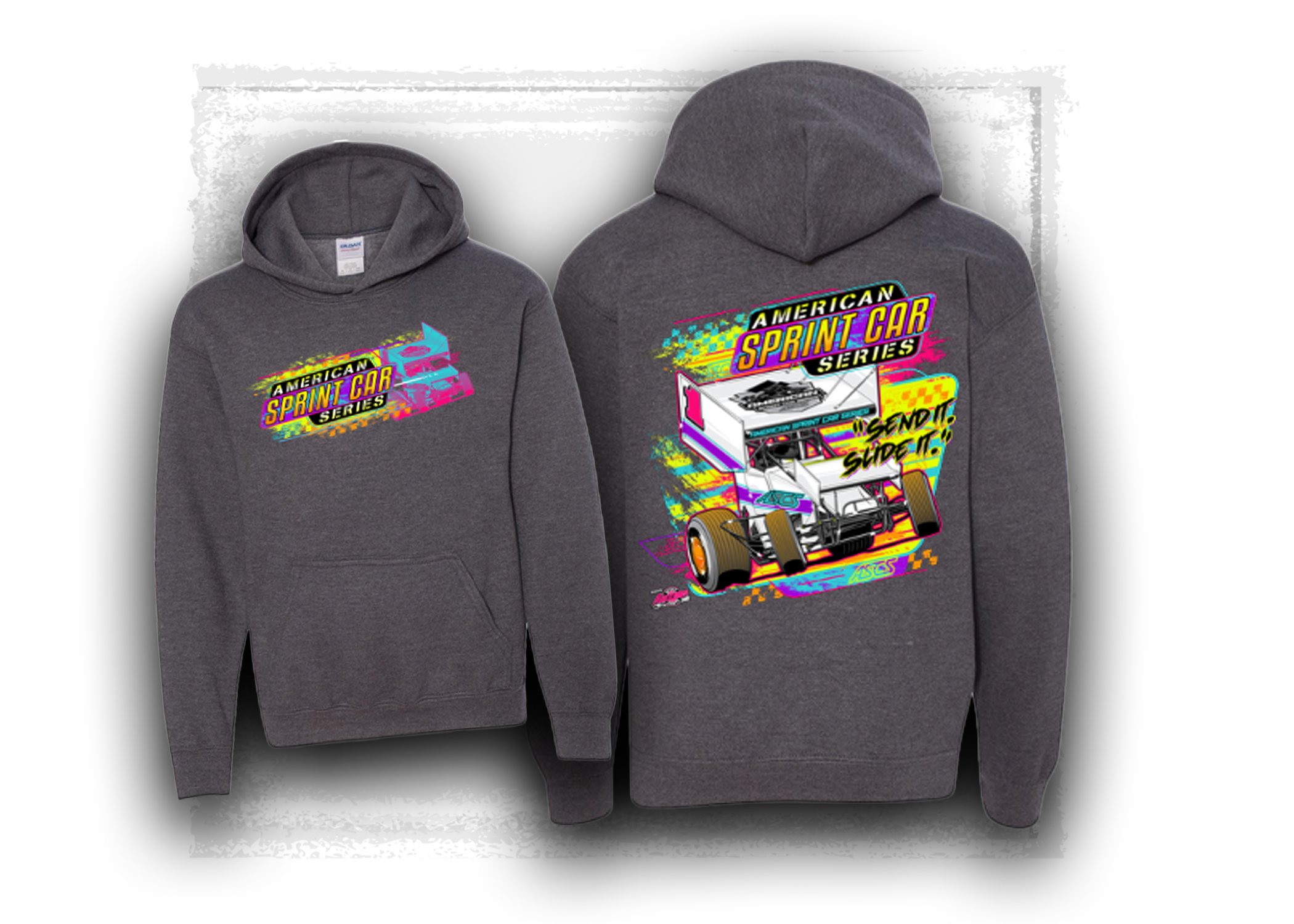 American Sprint Car Series- Send It- Youth Hooded Sweatshirt