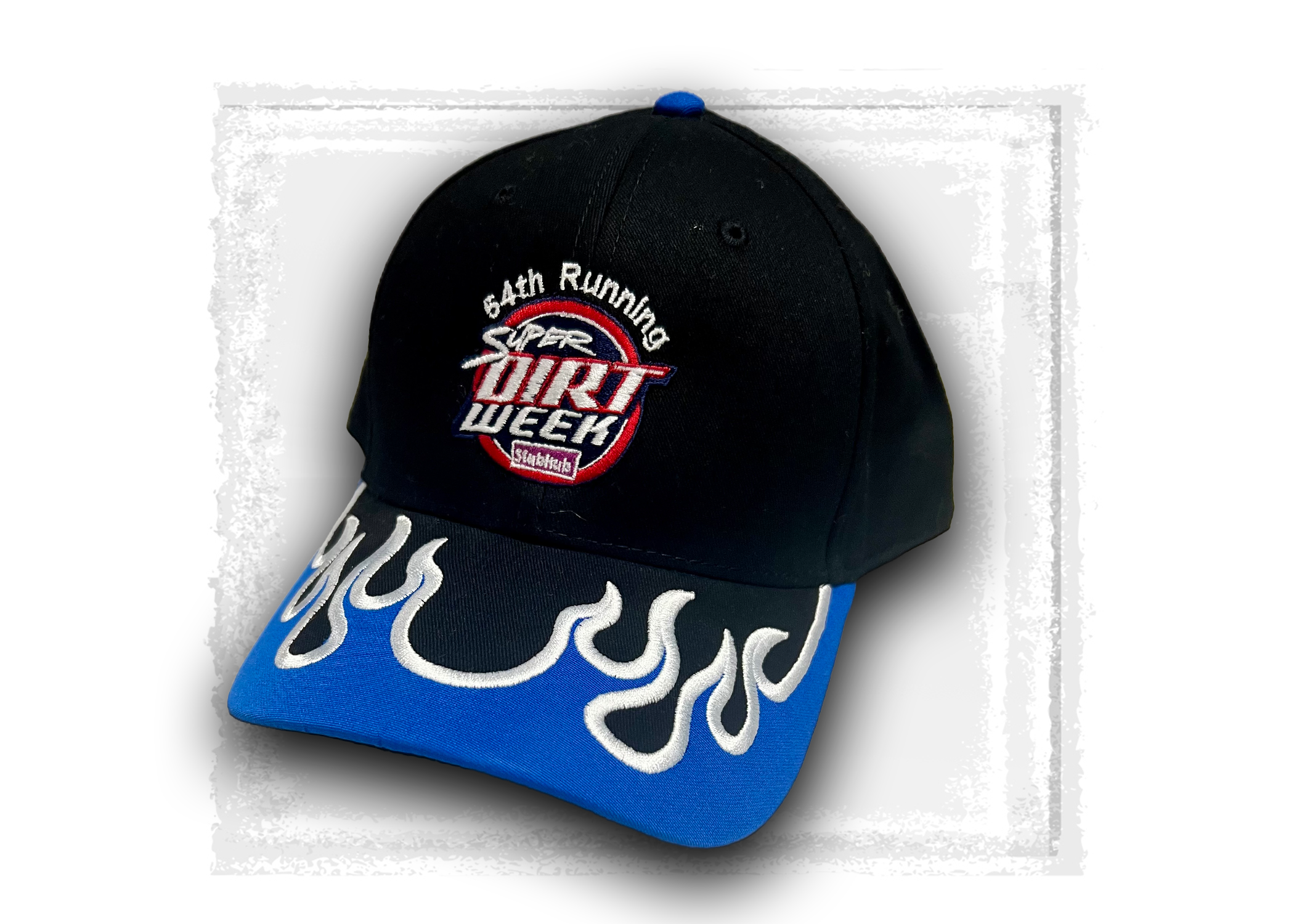 2026 Super DIRTWeek- Velcro Back Flame Hat