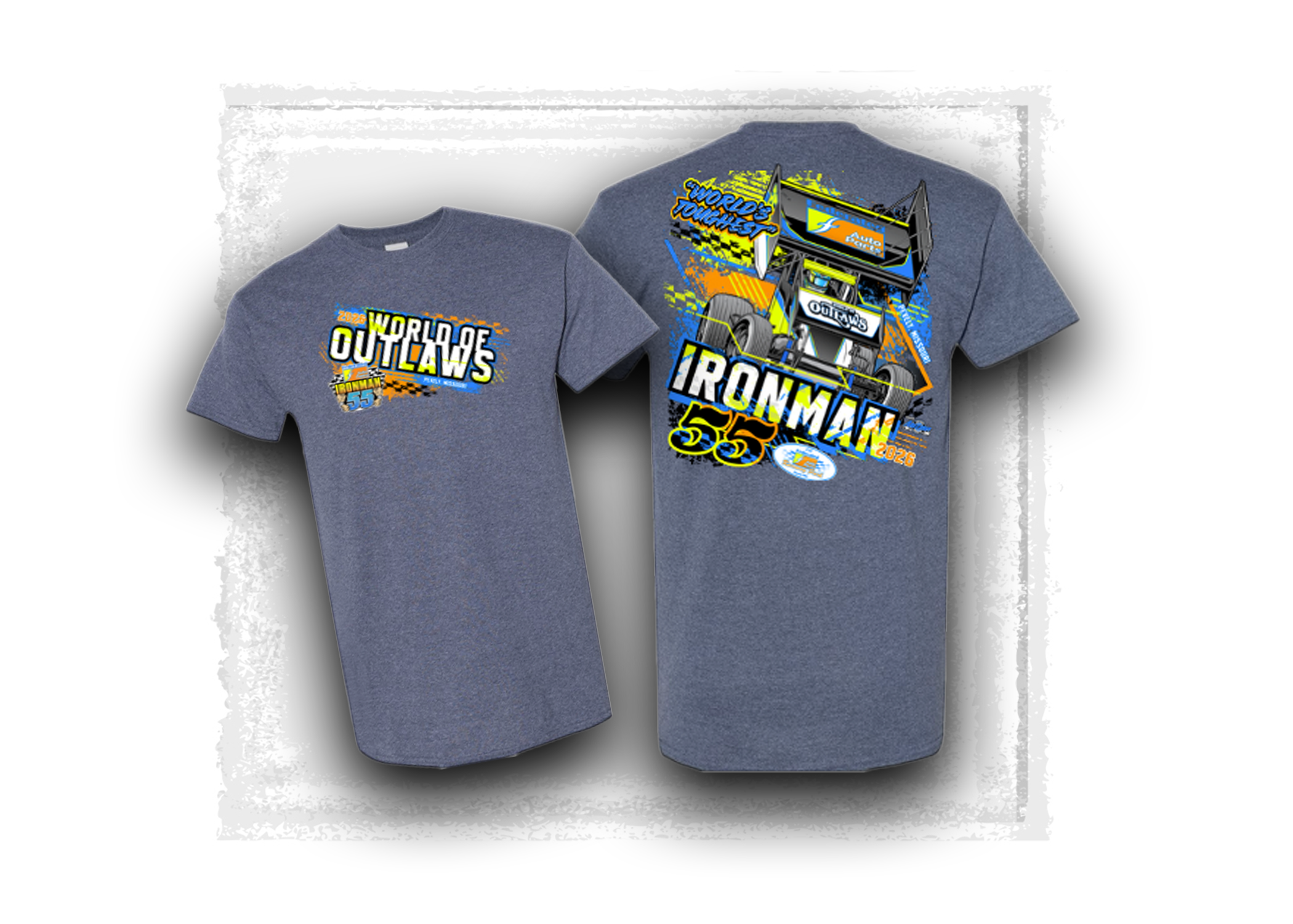 World of Outlaws- Sprint Car Series- Official Ironman Event T-Shirt