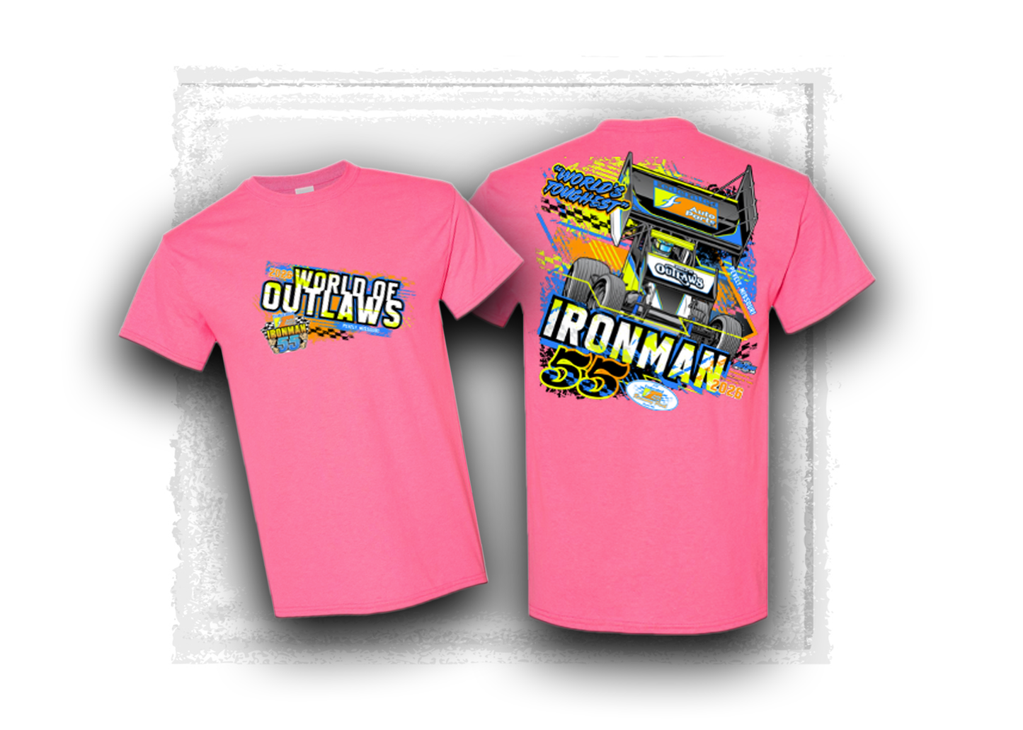 World of Outlaws- Sprint Car Series- Official Ironman Event T-Shirt