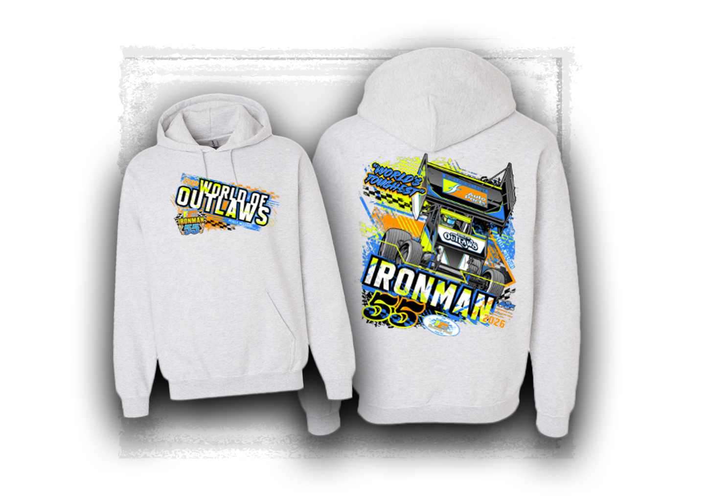 World of Outlaws- Sprint Car Series- Official Ironman Event Hooded Sweatshirt