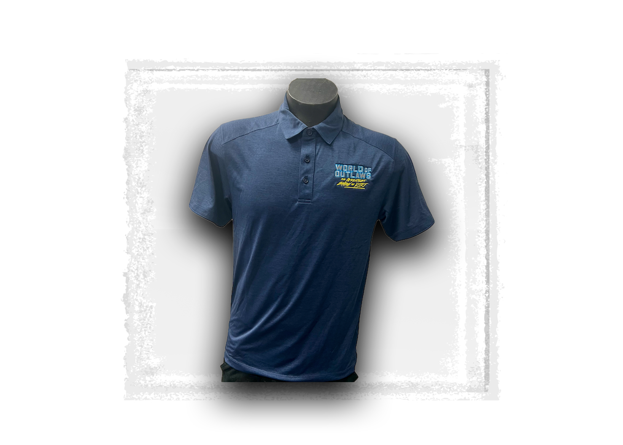 World of Outlaws- Performance Polo- Navy