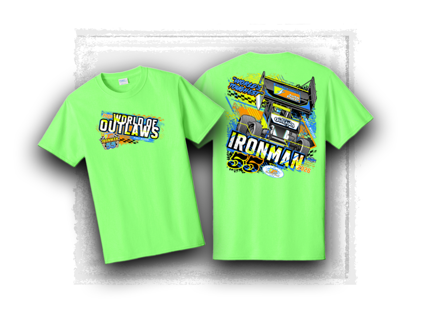 World of Outlaws- Sprint Car Series- Official Ironman Event T-Shirt