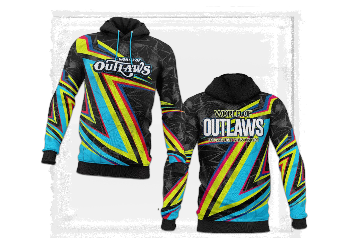 World of Outlaws - Sublimated Hooded Sweatshirt