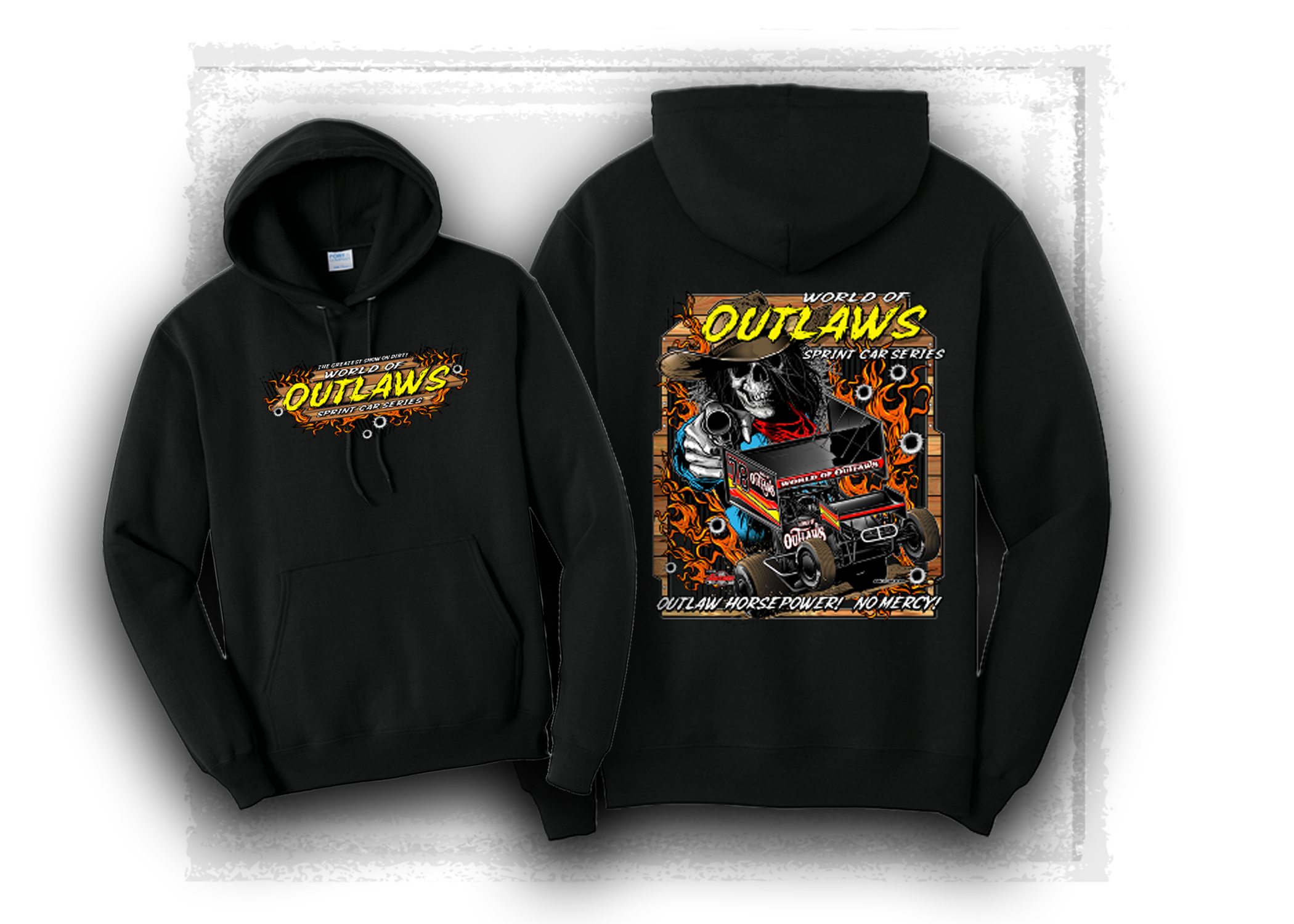 World of Outlaws- Sprint Car Series- Traditions Hooded Sweatshirt- Black