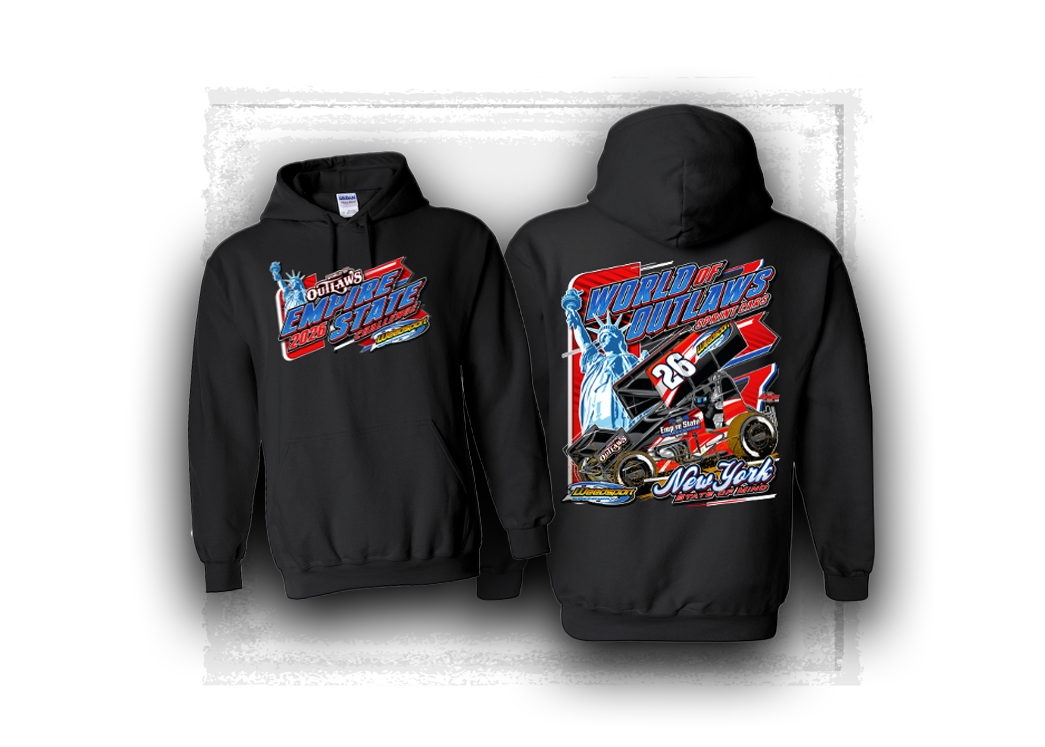World of Outlaws- Sprint Car Series- 2026 Weedsport- Event Hooded Sweatshirt