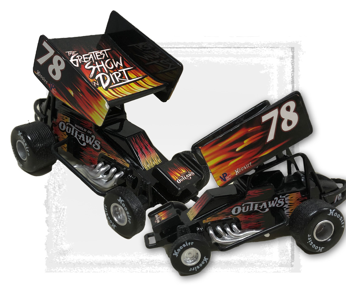 Flame Outlaws Pullback Diecast Sprint Car