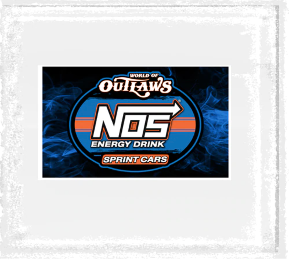 World of Outlaws - NOS Series License Plate