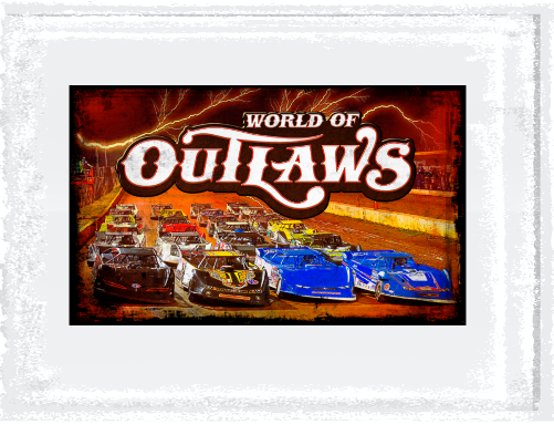 World of Outlaws Late Models - 4 Wide Flag