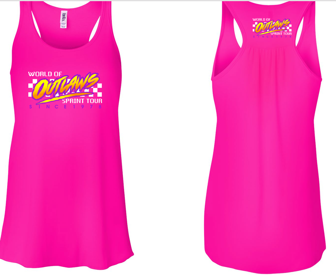 World of Outlaws - Women's Retro Checker Tank