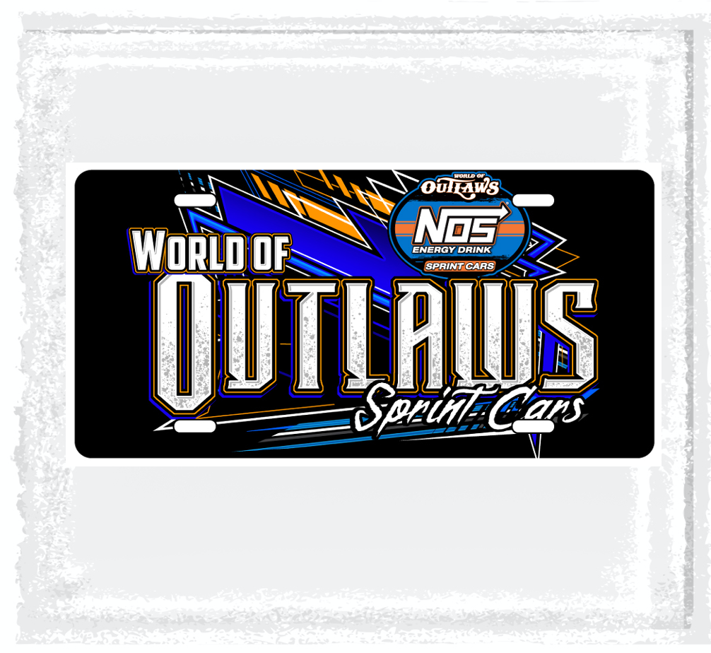 NOS Edges License Plate