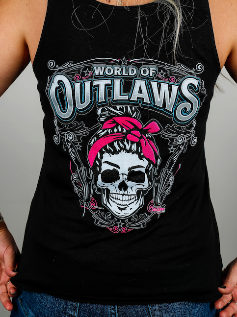 Womens Messy Skull Tank