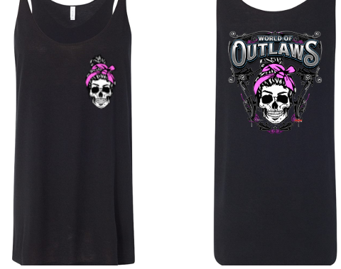 Womens Messy Skull Tank