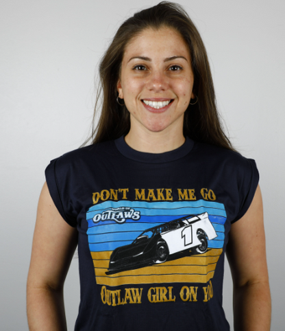 World of Outlaws Late Models -  Outlaw Girl Cuff T-Shirt