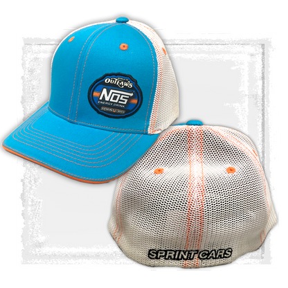NOS Energy Drink Sprint Car Series- Blue White Fitted Hat